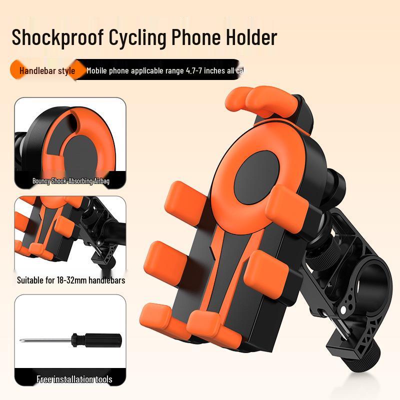 Electric Vehicle & Bike Shockproof Phone Holder for Cycling & Scooters
