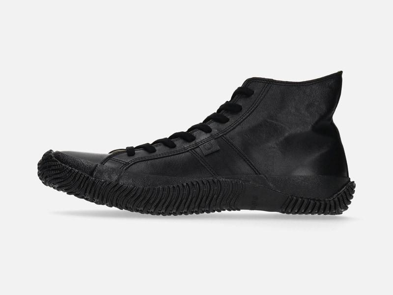 Spingle Handmade Kangaroo Leather Sneakers Spm-443 Black