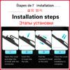 For MINI Mini One Cooper S D Hatch F55 F56 2013 - 2019 Car Front Wiper Blade Washer Windscreen Car Accessories 19"+18"