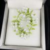 Vintage Green Enamel Pearl Brooch - Women's Retro Myrtle Pin Corsage Accessory
