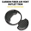 Carbon Fiber Interior Air Vent Outlet Cover Trim Fits For Ford Mustang 2015-