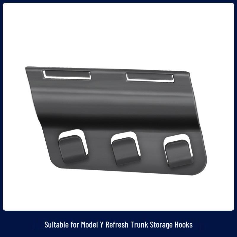 Háčky pro zavěšení v kufru a boční úložné háčky Tesla Model Y