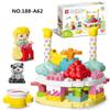 45pcs/set Creative Happy Birthday Cake Series Large Particle Building Blocks Early Education Puzzle Toys For Kids Christmas Gift