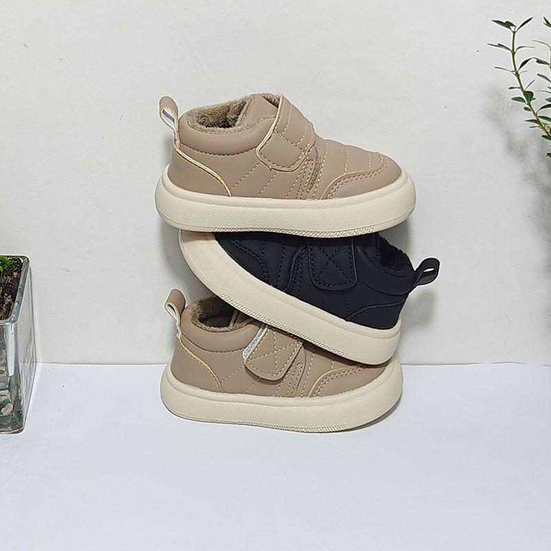 Winter Warm Cotton Boots for Baby Girls & Boys, High-Top, Ages 0-3