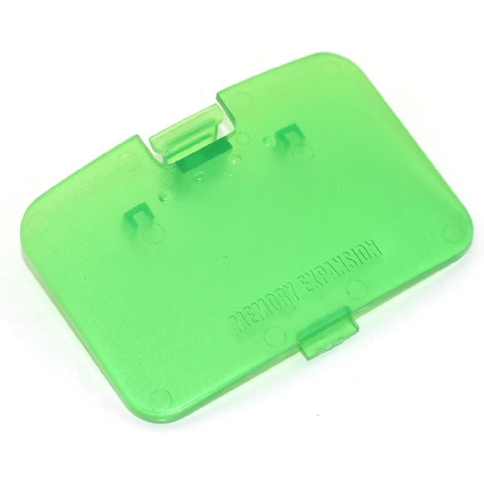Ambertown Replacement Memory Expansion Door Shell Case Cover for N64 Console Repair Parts (Clear Green)
