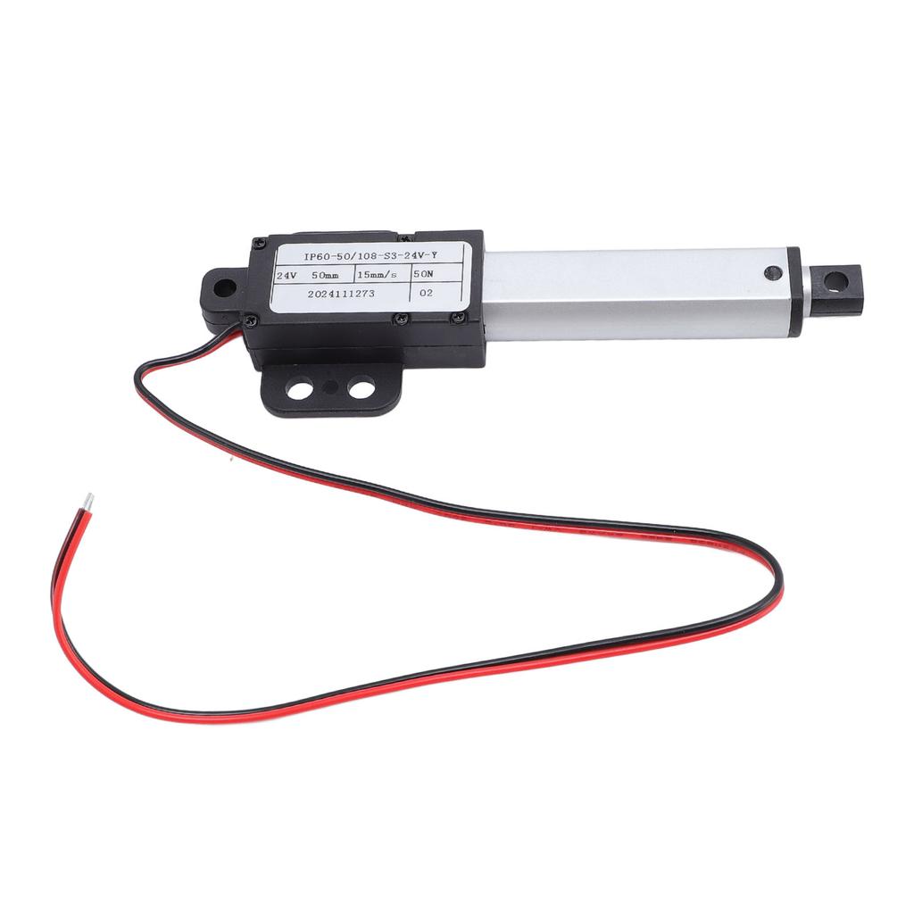 Mini elektrický lineárny aktuátor 50mm zdvih 50N ťah 15mms rýchlosť Malý lineárny pohybový aktuátor pre