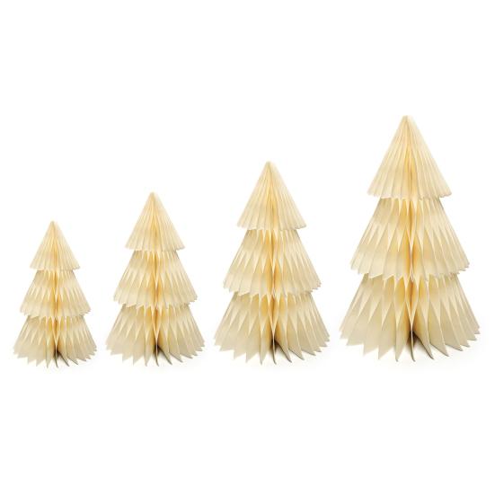 Paper Christmas Tree Decoration 6/8/10/12 Inch 3D Honeycomb Tree Table Centerpiece for Holiday Party Home Office Kitchen Decor