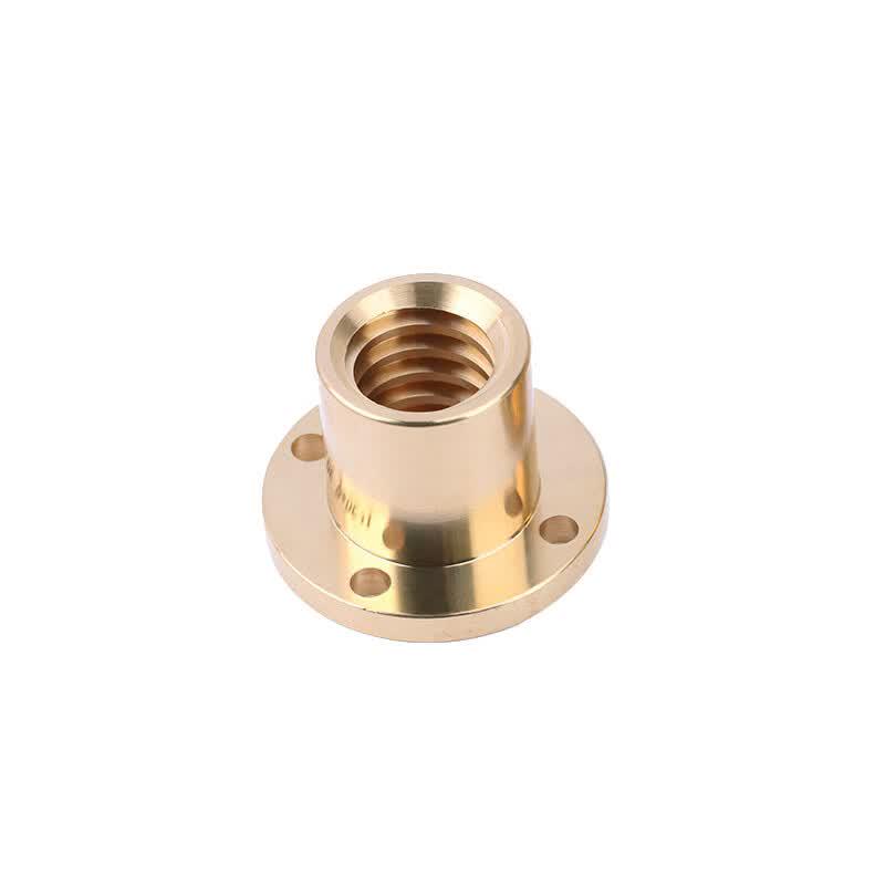 Brass Round Flange T-Type Trapezoidal Screw Nut