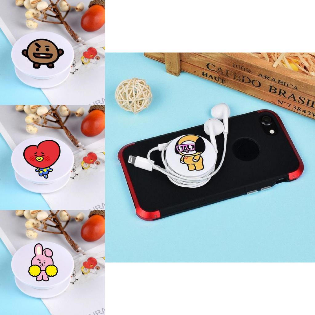 Bts Phone Kpop Stand Holder Bangtan Boys Universal Phone Holder Grip Cute V Jin