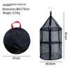Foldable Three-Layer Outdoor Drying Rack for Fish, Fruit, and Vegetables