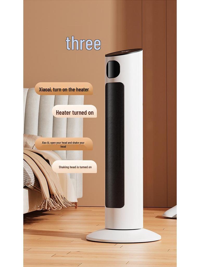 Energy-Saving Vertical Fan Heater for Home and Bathroom