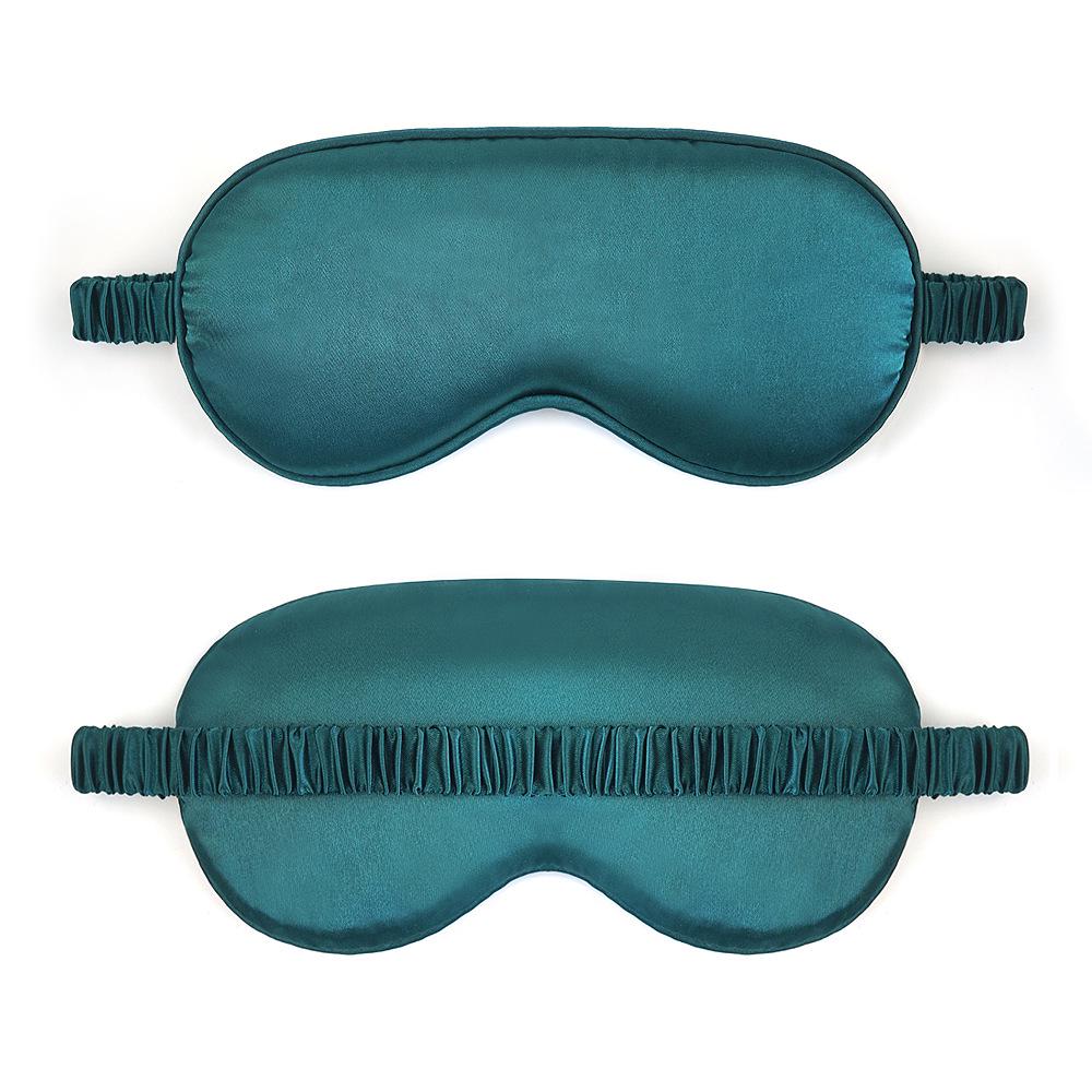 Double-Sided Imitation Silk Sleep Eye Mask with Printed Logo & Elastic Band - Breathable & Light-Blocking