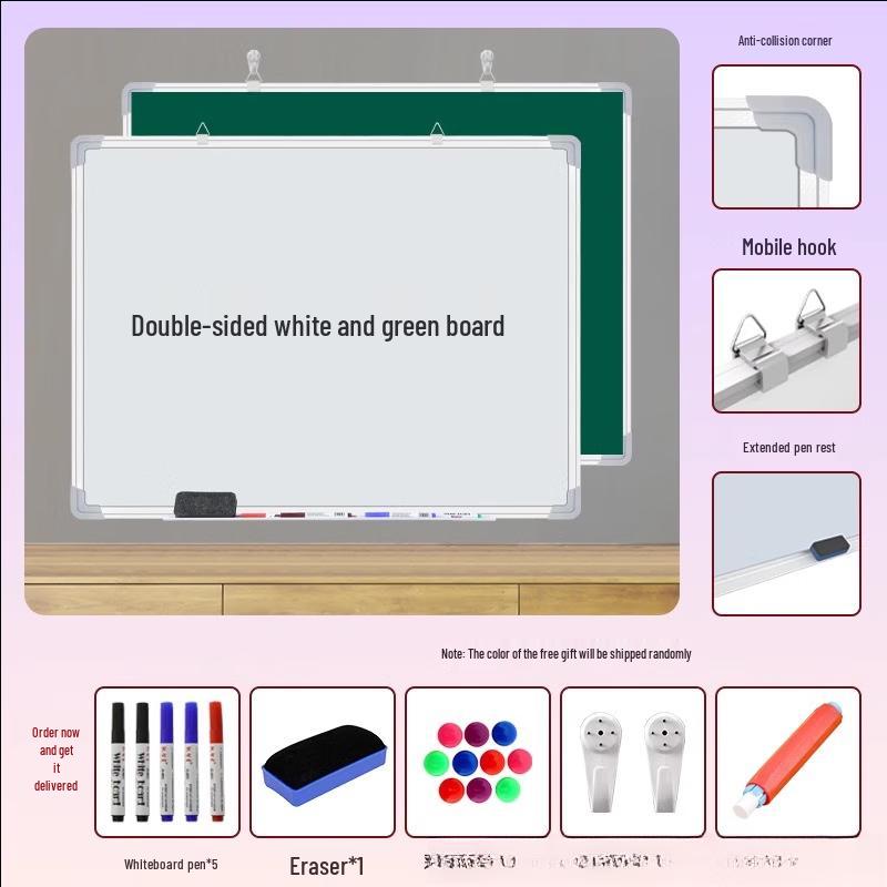 Double-Sided Magnetic Wall Whiteboard