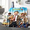 1pc Mr Bean Cartoon Series Flannel Blanket for Super Soft Cute Comfort Blanket for Travel Bedding Couch Sofa Blanket Y73042