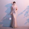 Banquet Evening Dress Dress Women's 1011 New Temperament Sequined Aura Queen Annual Meeting Host Long Fishtail Thin
