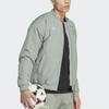 Adidas Logo Print Baseball Collar Jacket Men Jacket Light-Green HT8826