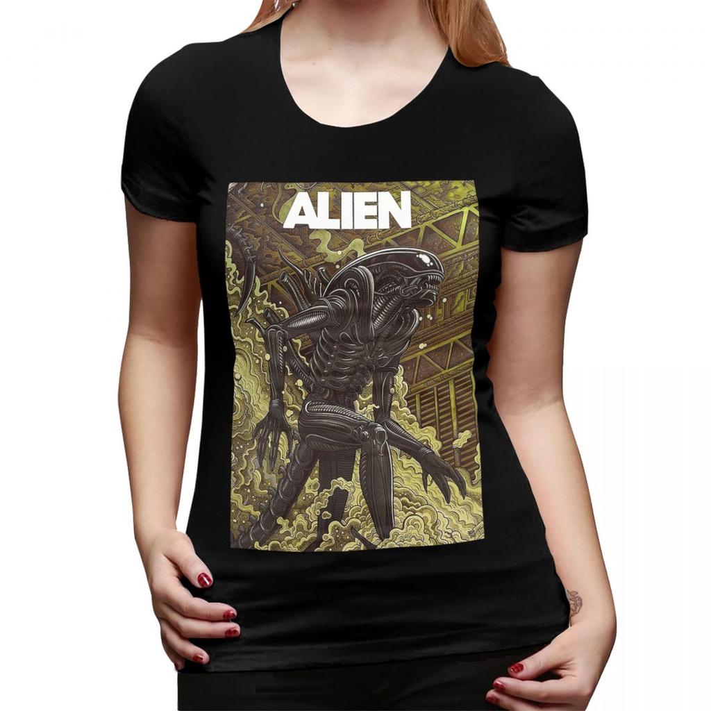 Movie Alien TShirt for Women Round Neck Streetwear T Shirts Womens Short Sleeve Summer Clothes Tops