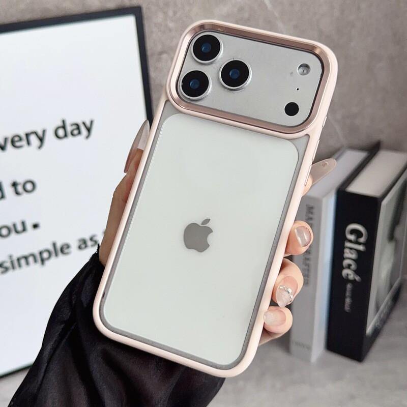 Clear Acrylic Phone Case With Large Camera Cutout IPhone 17 Pro Max 16 Plus 15 14 Full Coverage Protective Cover