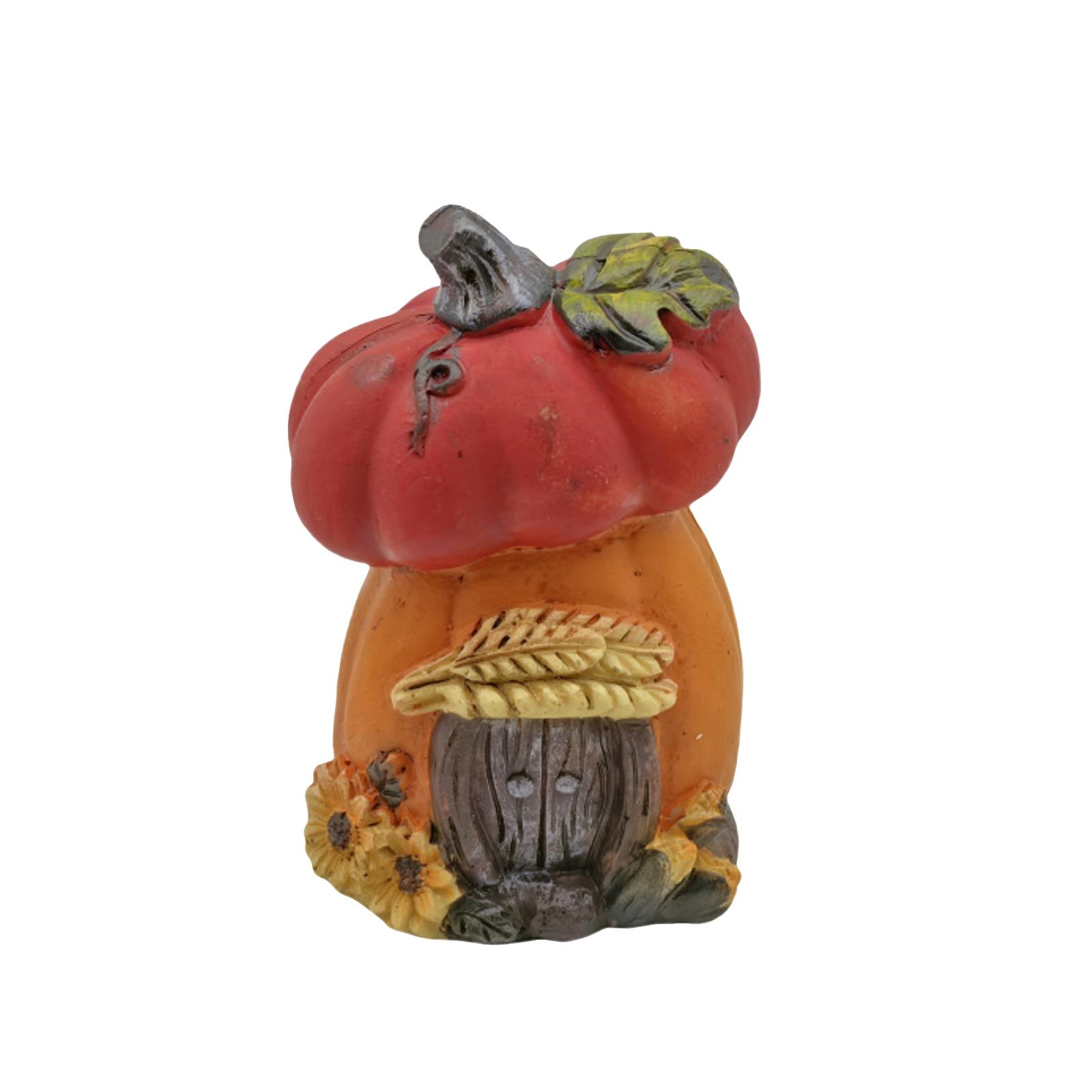 

Pumpkin And WheatEar Garden House Indoor Table Courtyard Creative Ornaments One Size