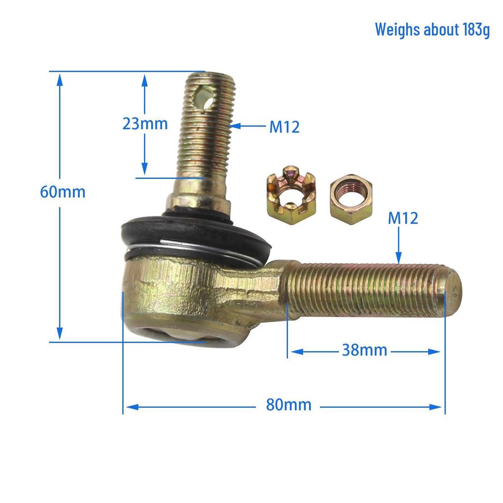 Beach Kart Modification Accessories: M10/M12 Steering Tie Rod Ball Joint for Front Suspension