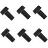 6 Pack On/Off Replacement Light Lamp Turn Switch Knobs, Black