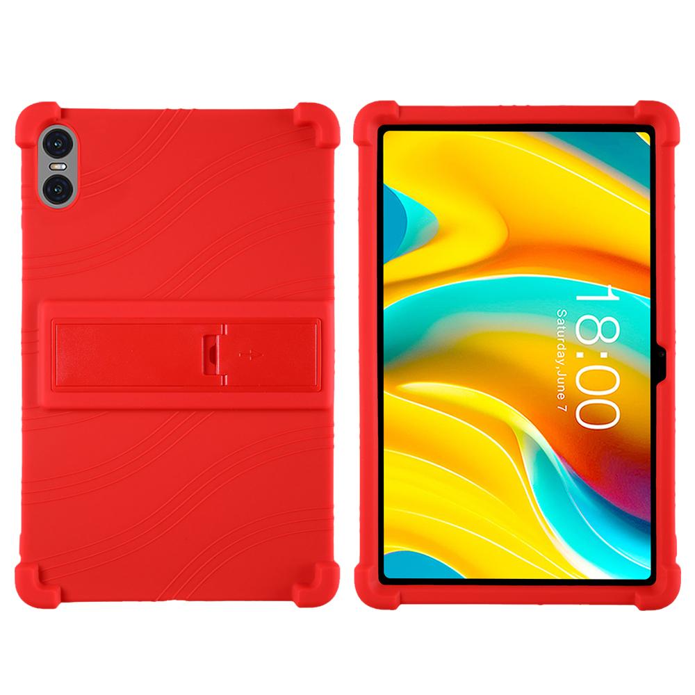 

Kids Safe Soft Silicone Case Universal for Teclast T50 Pro 11 inch Adjustable Multi-angles Stand Cover Shockproof Tablet Shell Teclast T50 Pro красный