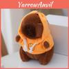 Chaveiro Adorável de Pelúcia Capivara Animal de Pelúcia Macio Em Rosa Pêssego 12cm