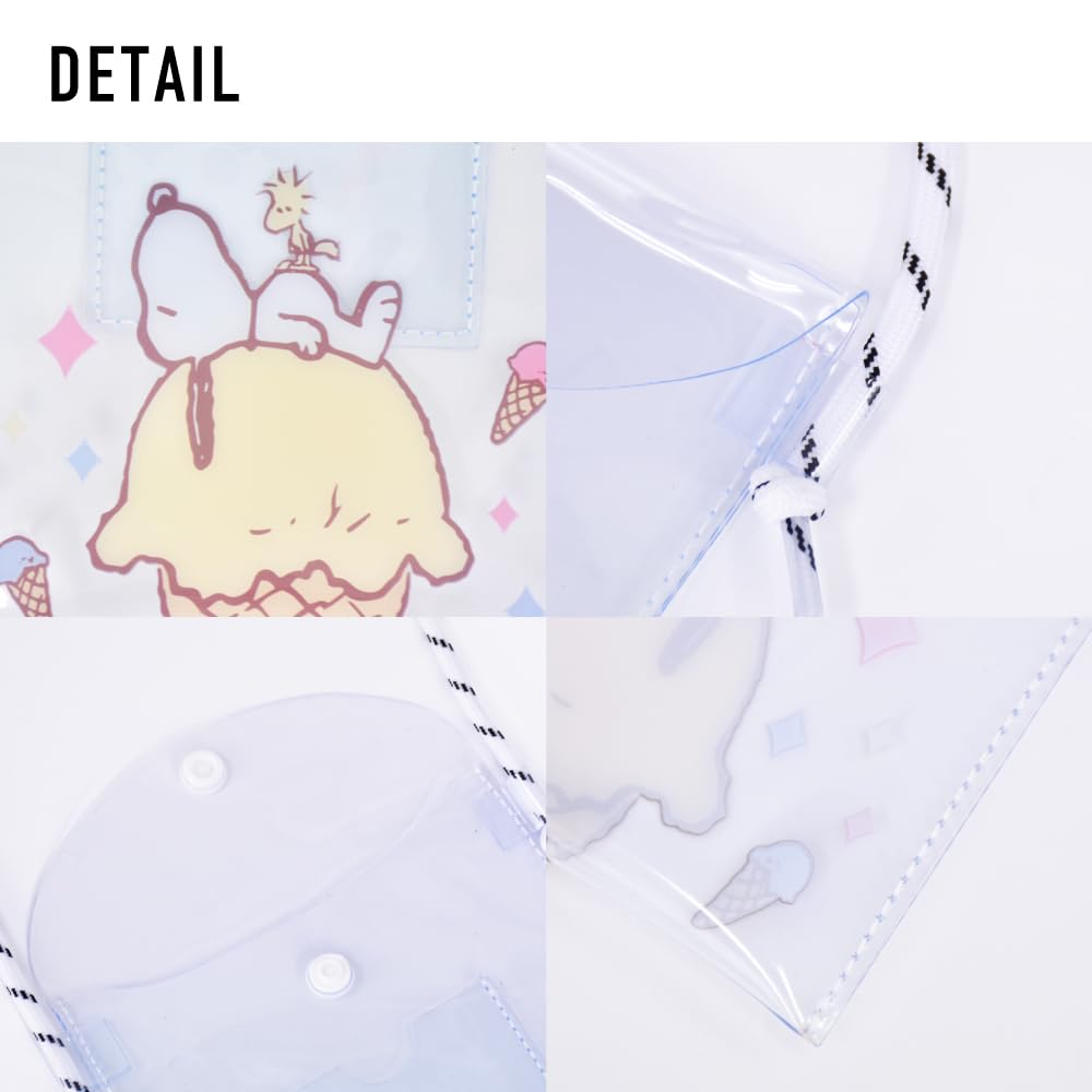 PVC Shoulder Pouch Ice Cream Snoopy SPMS-050