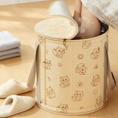 Fußbadewanne Wasser Eimer mit Griffen Faltbar Füße Einweichen für Outdoor