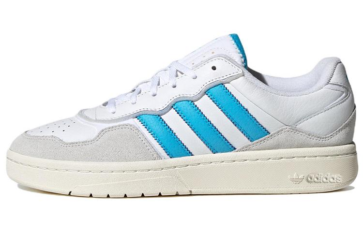 Adidas Originals Courtic Slip Resistant, Abrasion Resistant, Lightweight Low top Skateboard Shoes Unisex Gray Blue ID4078 46