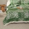 4-Layer Cotton Gauze Jacquard Tassel Blanket - Soft, Breathable, Washable Sofa Throw