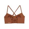 Puma Move Cloudspun Solid Casual Thin Strap Bra Women underwear Brown 524809-81