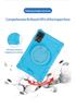 Kids Funda Case For Blackview Tab 90 WiFi 2024 10.92 Inch 360 Rotating Stand Cover Soft Silicone With Handle Grip Shoulder Strap