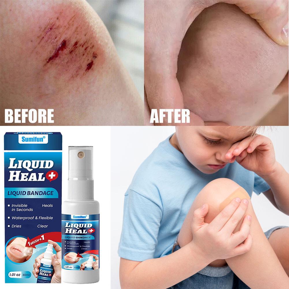 Liquid Band-Aid Waterproof First Aid Liquid Bandage Disinfecting Hemostasis Spray-on Film Wound Care Spray Protects Wounds