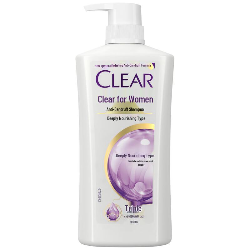 

Clear Women s Anti-Dandruff Deep Nourishing Shampoo 750g