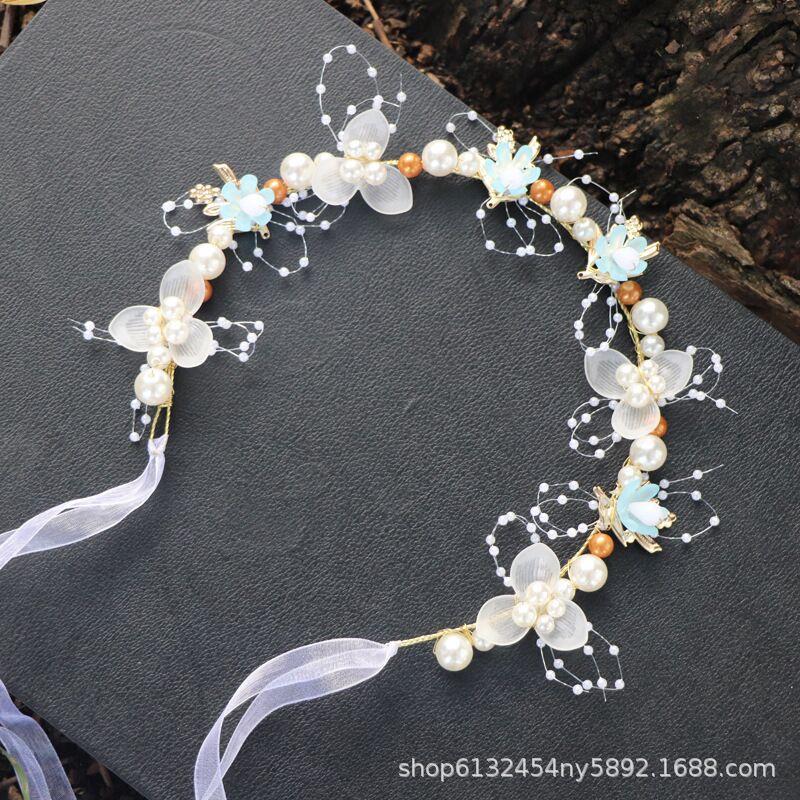 Children's Wreath Headgear Girls' Head Flower Headband Children's Crown Jewelry Korean Version Mori Girl Flower Performance Headband