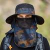Men's Summer Outdoor Breathable Fishing Hat,Polyester Fabric Neck Shade Sun Protection Sporty Design,For Men Fishing Casual Wear