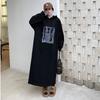 YYFS Damenmode Herbst Winter Langarm Kapuzenpullover Lockere Taille Freizeitkleider