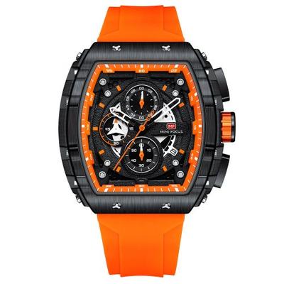 [MINIFOCUS] MINIFOCUS Chronograph Quadratisch Große Größe Herrenuhr MF0399G01