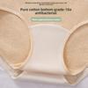 Large Size Women's Spring and Autumn Medical Class Antibacterial Extended Crotch Trackless Underwear