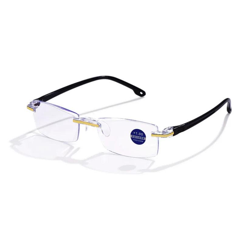 Elder Ultralight Reading Glasses for Men Women Retro Anti-blue Presbyopic Eyewear Frameless +1.0 To+4.0 Gafas De Lectura Hombre