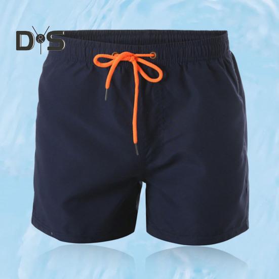 Léto Elastický pas Stahovací šňůrka Plážové surfovací šortky Síťovaná podšívka Kapsy Rychleschnoucí plavky
