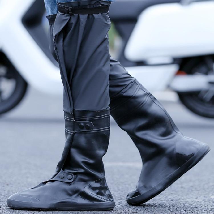 2x Waterproof Wear-resistant High-tube Motorcycle Rain Boot Covers Outdoor Shoes