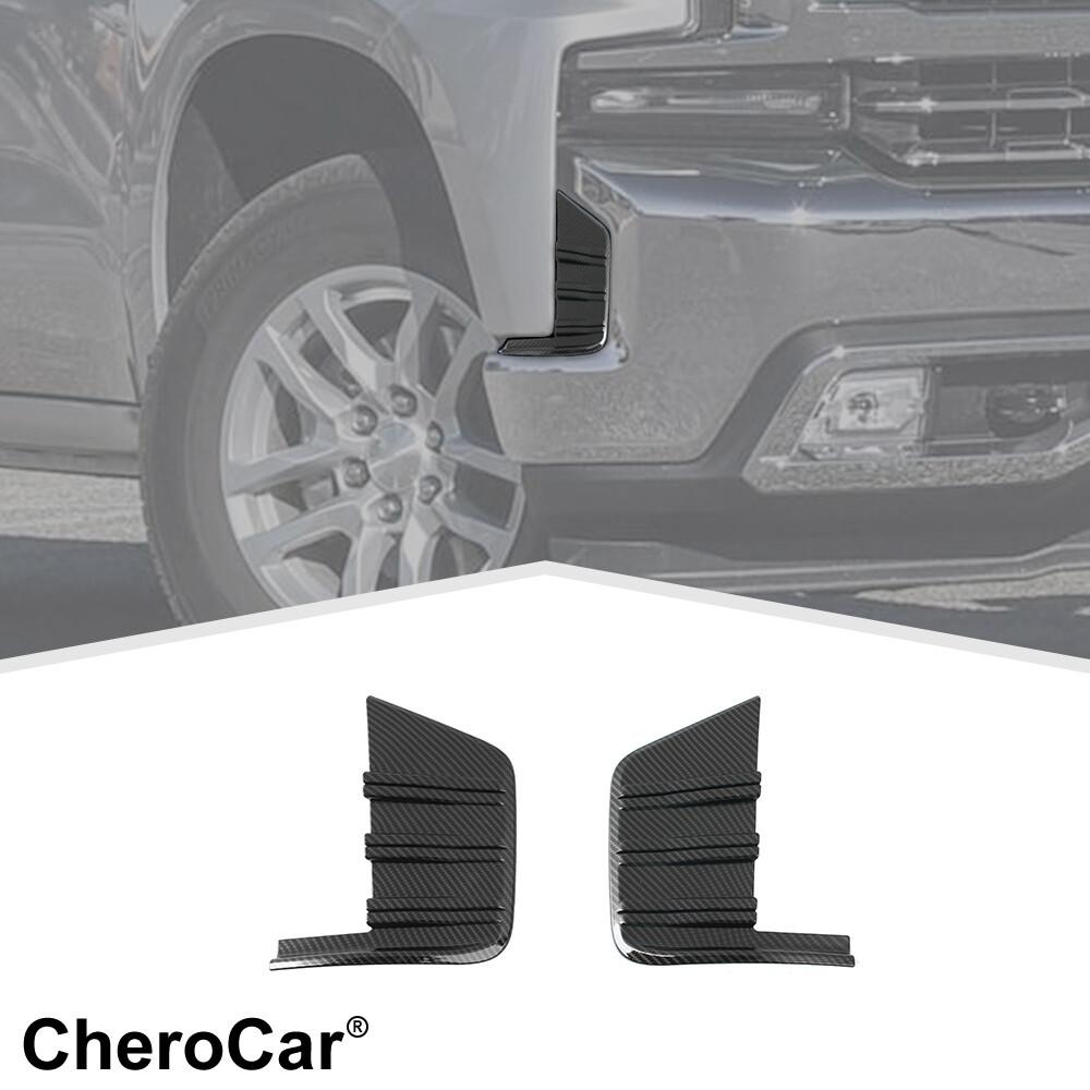 Front Facial Bumper Corner Decor Cover Trim For - Chevy Silverado 1500