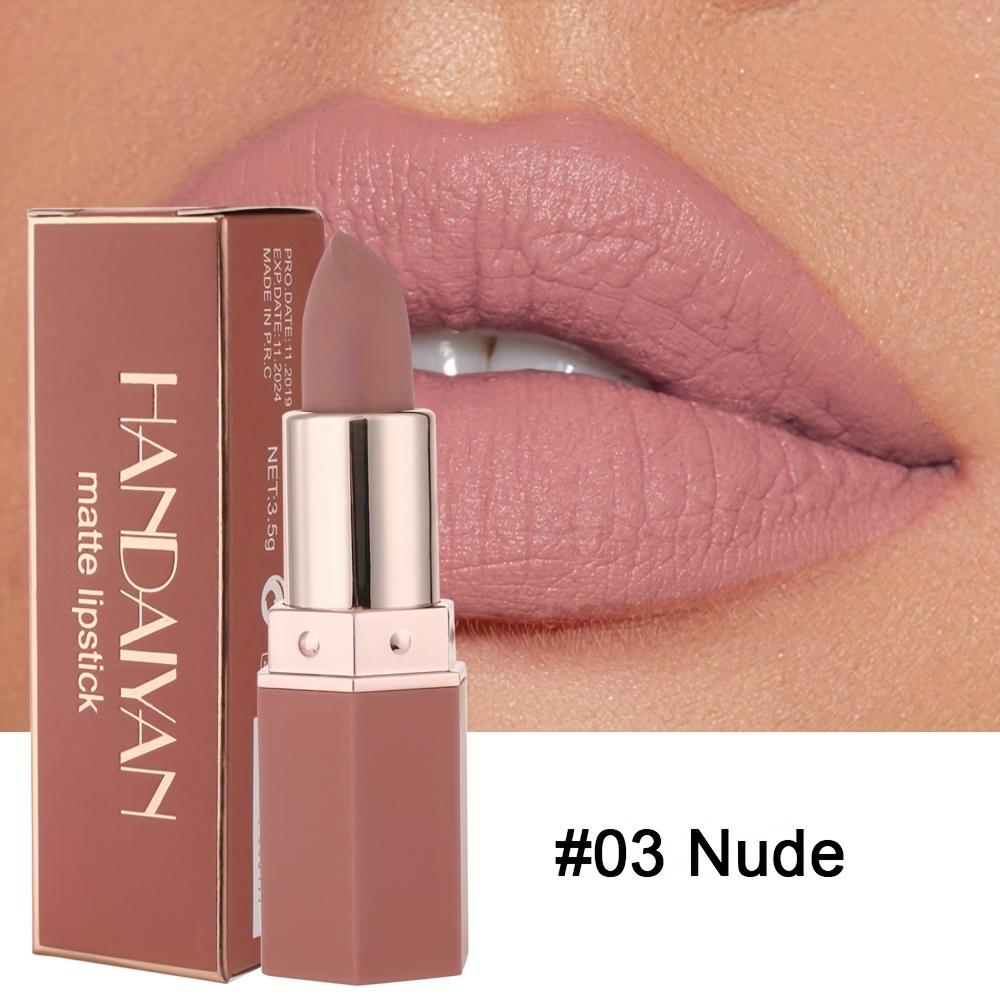 Labiales mate de terciopelo nude de 6 colores, resistentes al agua, de larga duración, hidratantes, no se decoloran, antiadherentes, brillo labial, maquillaje para mujer.