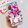 Für Samsung Galaxy Note 20 Ultra Hülle Weiches Silikon Klare Rückseite Kameraschutz Samsung Note20 5G TPU Hülle Bemalte Capa