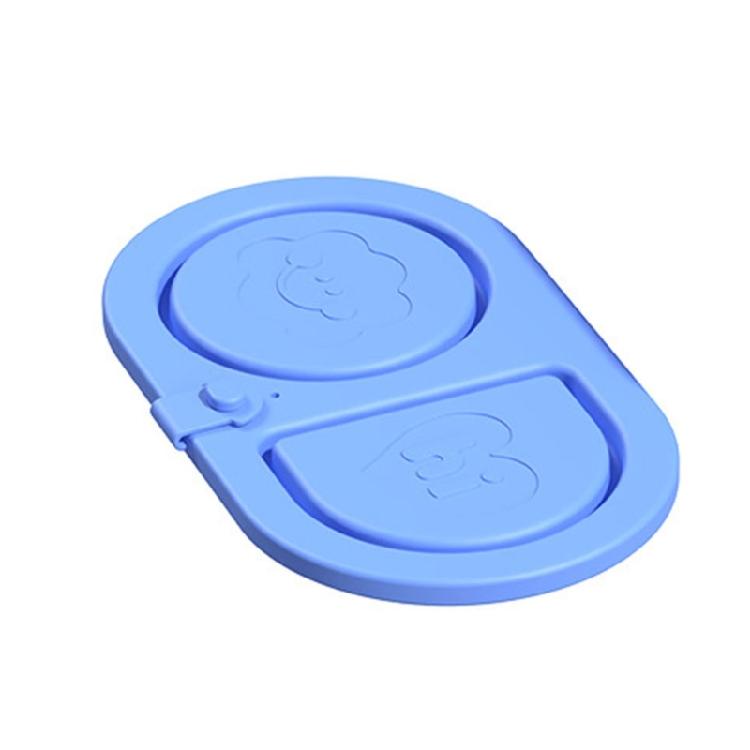 Portable 2 Section Sauce Container Convenient Food Storage Box For Dips And Small Snacks Lunch Box