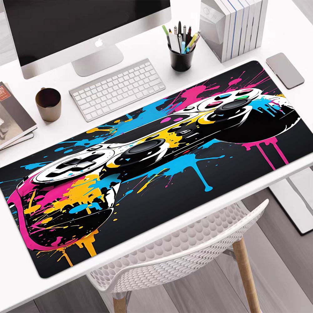 Game Controller Theme Mouse Pad, Non Slip Rubber Base, Multifunctional Office & Home Decor, Perfect for Workspace Personalization.