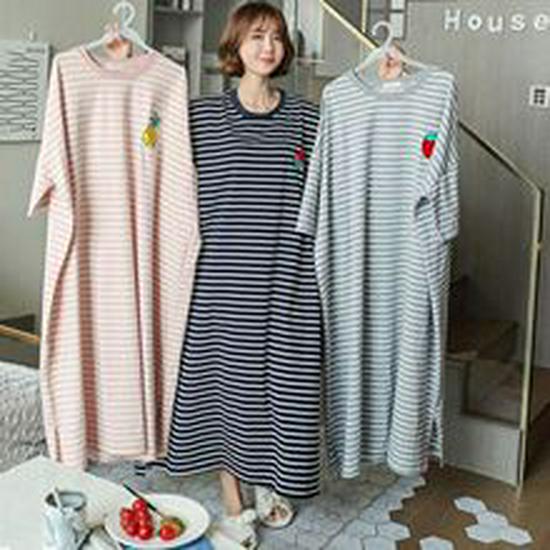 Summer Sweet Korean Style Pink Milk Silk Ribbed Camisole Pajamas for Women