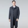 Autumn and Winter Wool Coat Men's Long Middle-aged Dad's Business Casual Coat Men